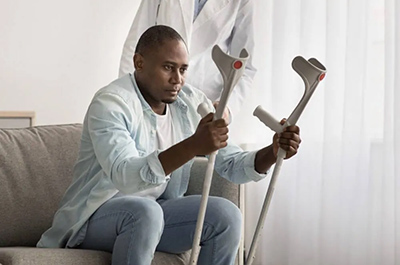 Man Crutches